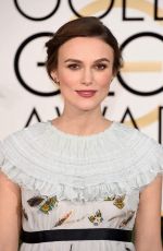 KEIRA KNIGHTLEY at 2015 Golden Globe Awards in Beverly Hills