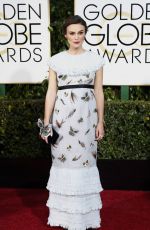 KEIRA KNIGHTLEY at 2015 Golden Globe Awards in Beverly Hills