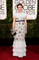 KEIRA KNIGHTLEY at 2015 Golden Globe Awards in Beverly Hills