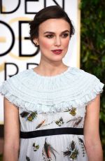 KEIRA KNIGHTLEY at 2015 Golden Globe Awards in Beverly Hills