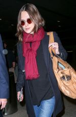 KEIRA KNIGHTLEY at Heathrow Airport