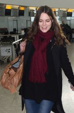 KEIRA KNIGHTLEY at Heathrow Airport