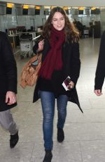 KEIRA KNIGHTLEY at Heathrow Airport