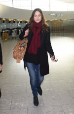KEIRA KNIGHTLEY at Heathrow Airport