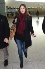 KEIRA KNIGHTLEY at Heathrow Airport