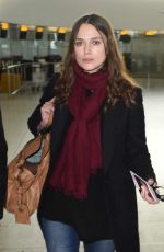 KEIRA KNIGHTLEY at Heathrow Airport