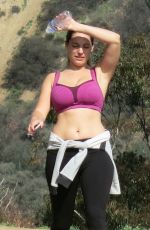 KELLY BROOK in Tight Top Out Hiking in West Hollywood
