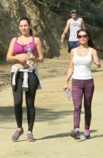 KELLY BROOK in Tight Top Out Hiking in West Hollywood