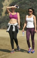 KELLY BROOK in Tight Top Out Hiking in West Hollywood