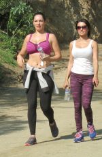 KELLY BROOK in Tight Top Out Hiking in West Hollywood