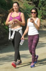 KELLY BROOK in Tight Top Out Hiking in West Hollywood