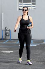 KELLY BROOK in Tights Leaves a Gym in Los Angeles 0901