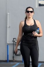 KELLY BROOK in Tights Leaves a Gym in Los Angeles 0901