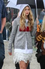 KENDALL JENNER and GIGI HADID at a Set of Photoshoot in Venice Beach