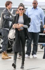 KENDALL JENNER and GIGI HADID at a Set of Photoshoot in Venice Beach