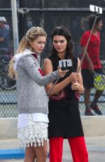 KENDALL JENNER and GIGI HADID at a Set of Photoshoot in Venice Beach