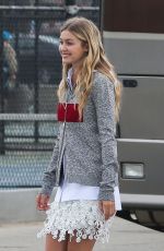 KENDALL JENNER and GIGI HADID at a Set of Photoshoot in Venice Beach