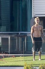 KENDALL JENNER and Justin Bieber Playing Volleyball at His Beverly Hills Home