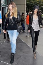 KENDALL JENNER and KHLOE KARDASHIAN Leaves Staples Center in Los Angeles