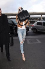 KENDALL JENNER Arrives at Charles De Gaulle Airport in Paris 2701