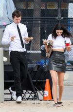 KENDALL JENNER at a Photoshoot in Venice Beach