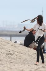 KENDALL JENNER at a Photoshoot in Venice Beach
