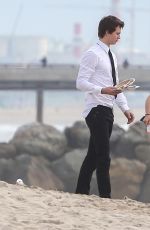 KENDALL JENNER at a Photoshoot in Venice Beach