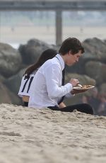 KENDALL JENNER at a Photoshoot in Venice Beach