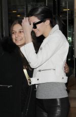 KENDALL JENNER in Leather Pants Out and About in Paris