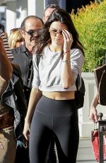 KENDALL JENNER in Tights Out and About in Beverly Hills 0501