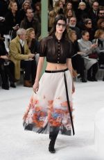 KENDALL JENNER on the Runway of Chanel Fashion Show in Paris