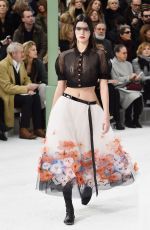 KENDALL JENNER on the Runway of Chanel Fashion Show in Paris