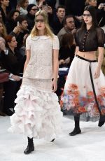 KENDALL JENNER on the Runway of Chanel Fashion Show in Paris