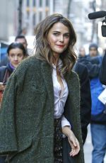 KERI RUSSELL Arrives at The Today Show in New York