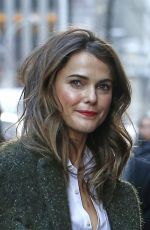 KERI RUSSELL Arrives at The Today Show in New York