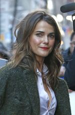 KERI RUSSELL Arrives at The Today Show in New York