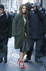 KERI RUSSELL Arrives at The Today Show in New York