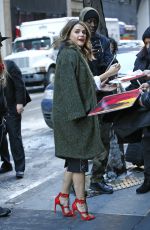 KERI RUSSELL Arrives at The Today Show in New York
