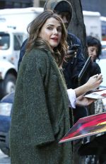 KERI RUSSELL Arrives at The Today Show in New York