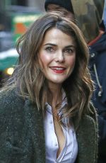 KERI RUSSELL Arrives at The Today Show in New York