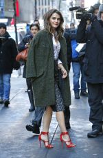 KERI RUSSELL Arrives at The Today Show in New York