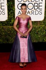 KERRY WASHINGTON at 2015 Golden Globe Awards in Beverly Hills