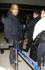 KIM KARDASHIAN and Kanye West at Los Angeles International Airport 0701