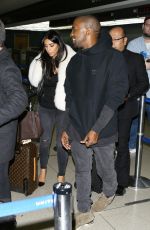 KIM KARDASHIAN and Kanye West at Los Angeles International Airport 0701