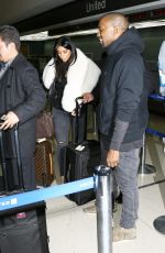 KIM KARDASHIAN and Kanye West at Los Angeles International Airport 0701