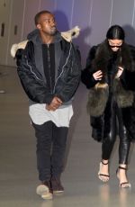 KIM KARDASHIAN and Kanye West at Washington Dulles International Airport