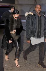 KIM KARDASHIAN and Kanye West at Washington Dulles International Airport