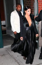 KIM KARDASHIAN and Kanye West Out in New York 0801