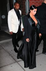 KIM KARDASHIAN and Kanye West Out in New York 0801