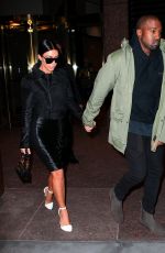 KIM KARDASHIAN and Kanye West Out in New York 0801